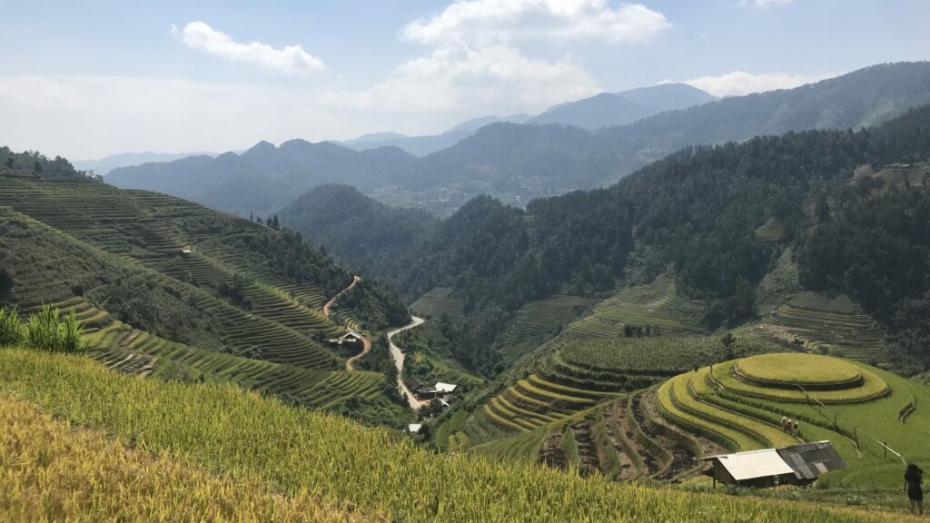 Point de vue de Mam Xoi à Mu Cang Chai, Vietnam.