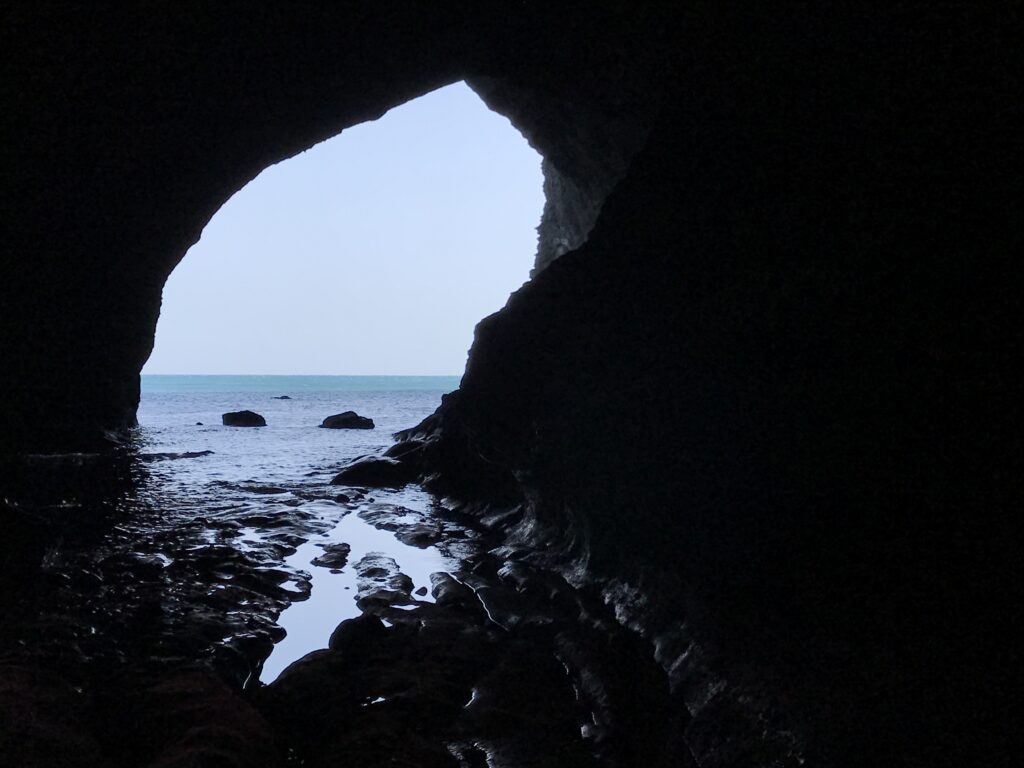 Sea cave at Udo island.