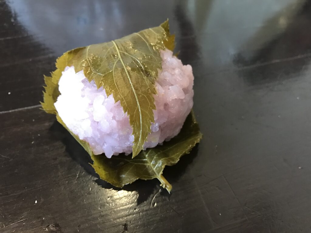 Sakura mochi Kansai style