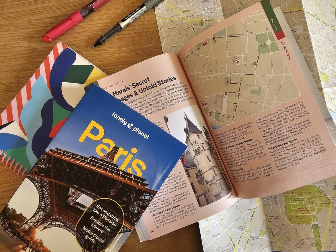 Paris Lonely Planet guidebook 2024
