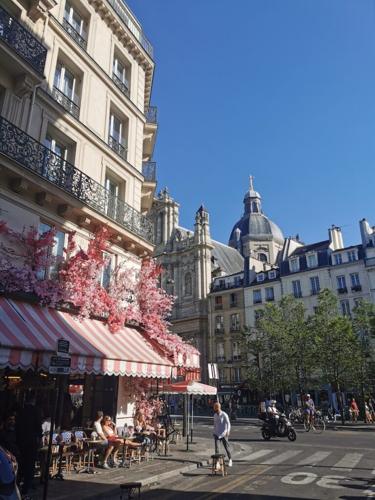 Paris cafe terrace