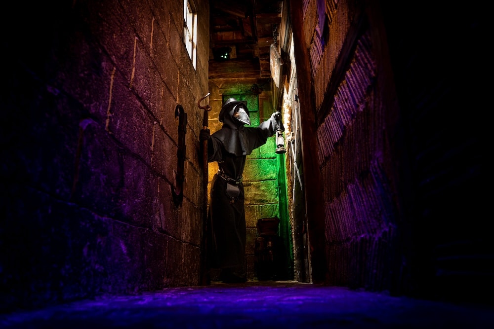 Fake plague doctor in an escape room in Paris
