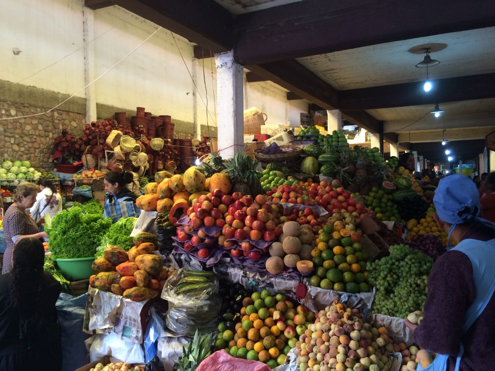 étal de fruit marché amérique latine